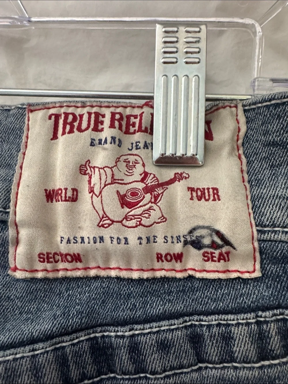 True Religion Men's Rocco Skinny Medium Blue Denim Jorts